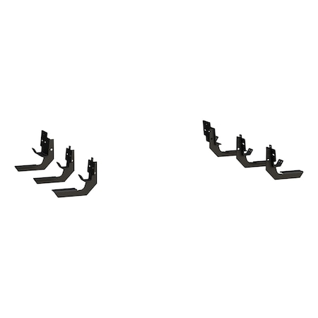 Luverne MEGA STEPS & BRACKETS RUNNING BOARD MOUNTING BRACKET BLACK TEXTURED PO 571632
